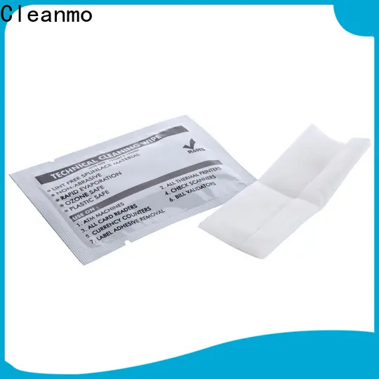 Cleanmo 40% Rayon thermal printhead cleaning wipes wholesale for Check Scanners 1