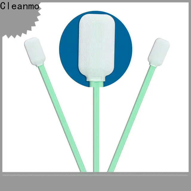 Cleanmo Polypropylene handle microfiber swabs supplier for Micro-mechanical cleaning 1