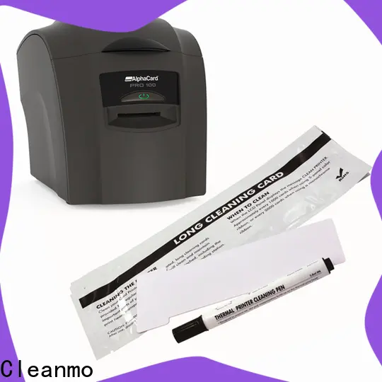 Cleanmo Non Woven AlphaCard long T Cleaning Cards manufacturer for AlphaCard PRO 100 Printer 1