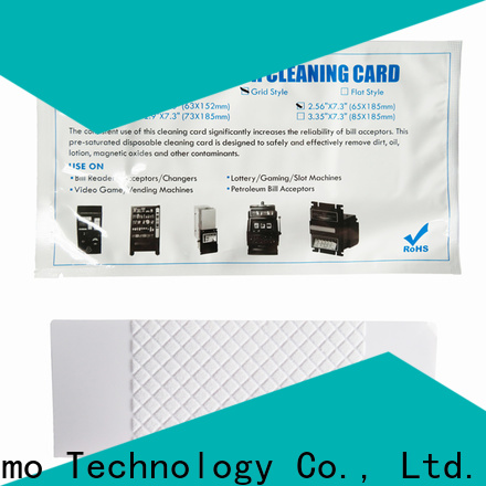 Cleanmo pvc bill acceptor cleaning card factory for dollar bill readers 1