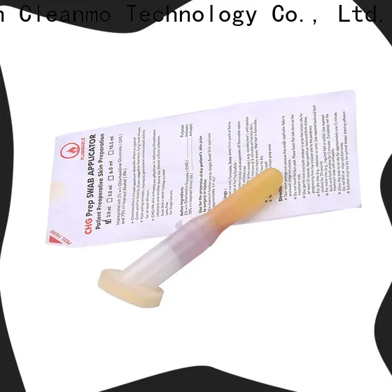 Cleanmo long plastic handle with 2% chlorhexidine gluconate medline cotton tipped applicators wholesale for routine venipunctures 1