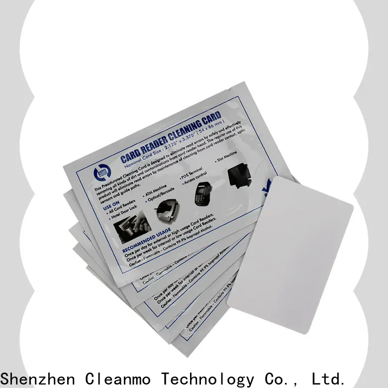 Cleanmo Bulk buy OEM datacard cleaning card wholesale for ImageCard Select 1