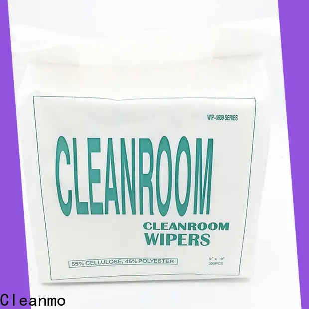 smooth Cleanroom Lint Free microfiber Wipes strong absorbency manufacturer for stainless steel surface 1