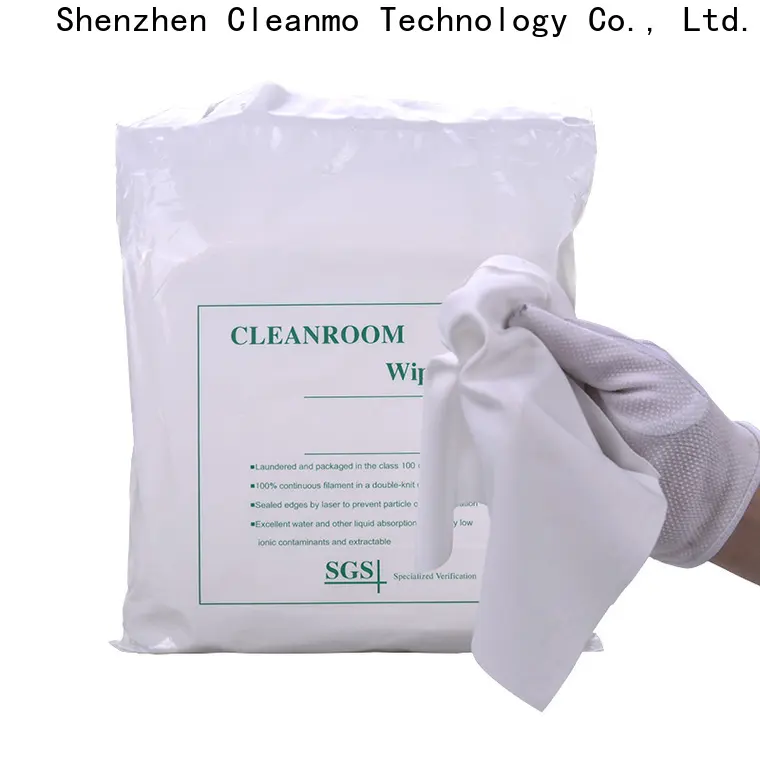 Bulk buy OEM Polyester wipe for Industrial non-abrasive texture supplier for chamber cleaning 1