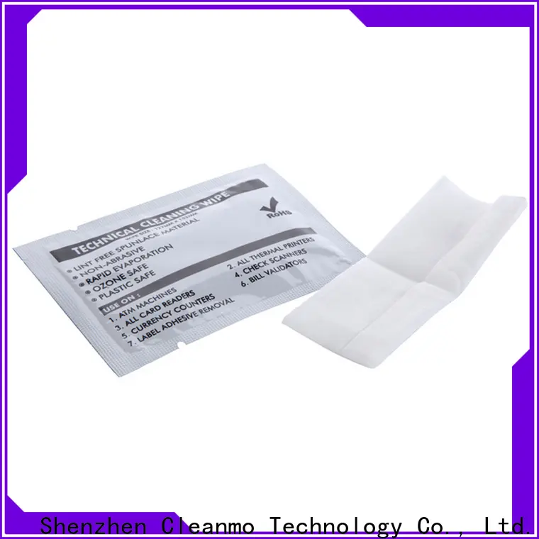Cleanmo 60% Polyester printhead wipes wholesale for Check Scanners 1