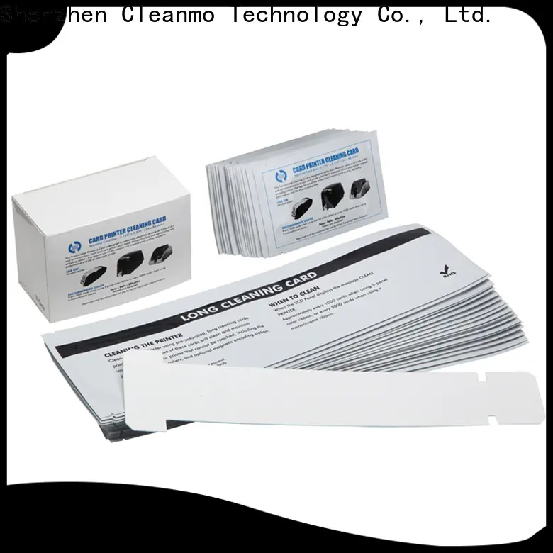 Cleanmo pvc zebra printhead cleaning supplier for Zebra P120i printer1 1