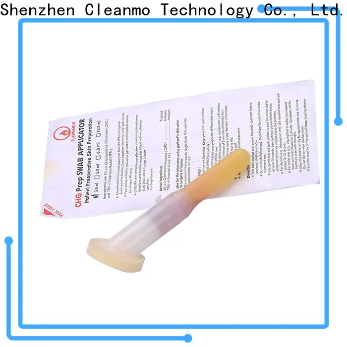Bulk purchase best medline cotton tipped applicators long plastic handle with 2% chlorhexidine gluconate manufacturer for dialysis procedures 1
