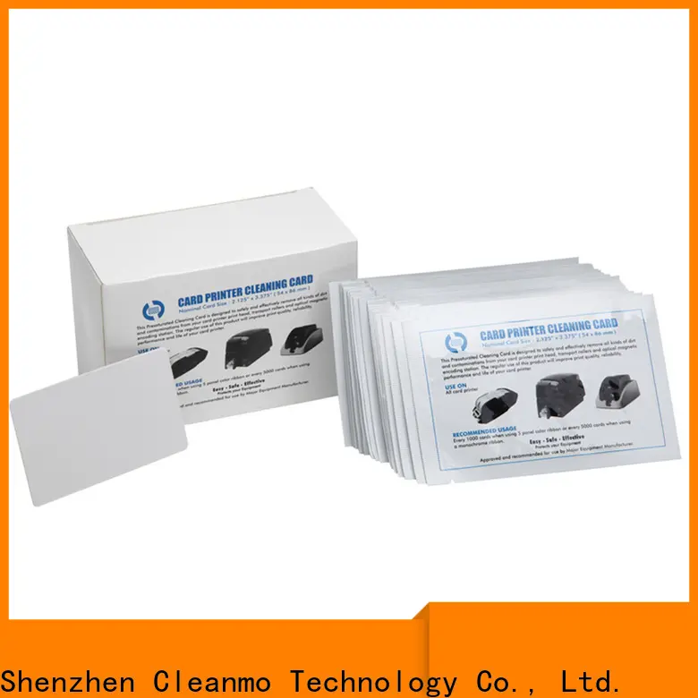 Cleanmo spunlace credit card cleaner wholesale for POS Terminal 1