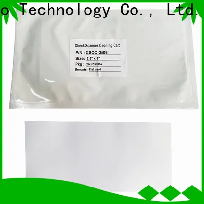 Cleanmo inexpensive check reader cleaning card manufacturer for Canon CR-55 Check Scanner 1