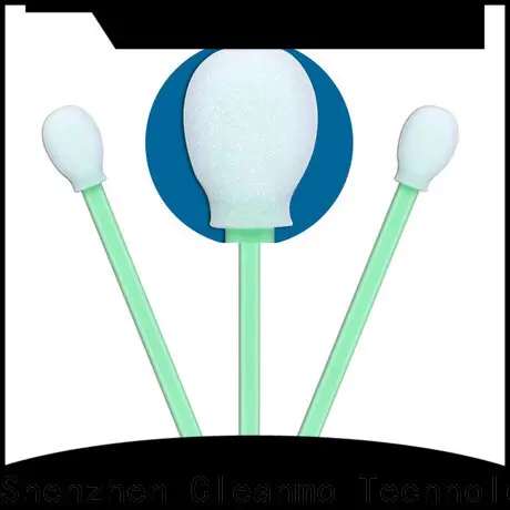 Cleanmo green handle smart swab offer factory price for Micro-mechanical cleaning 1