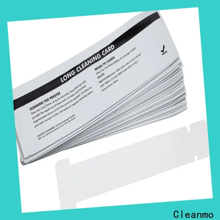 Cleanmo Bulk buy high quality zebra printer cleaning cards manufacturer for ID card printers 1