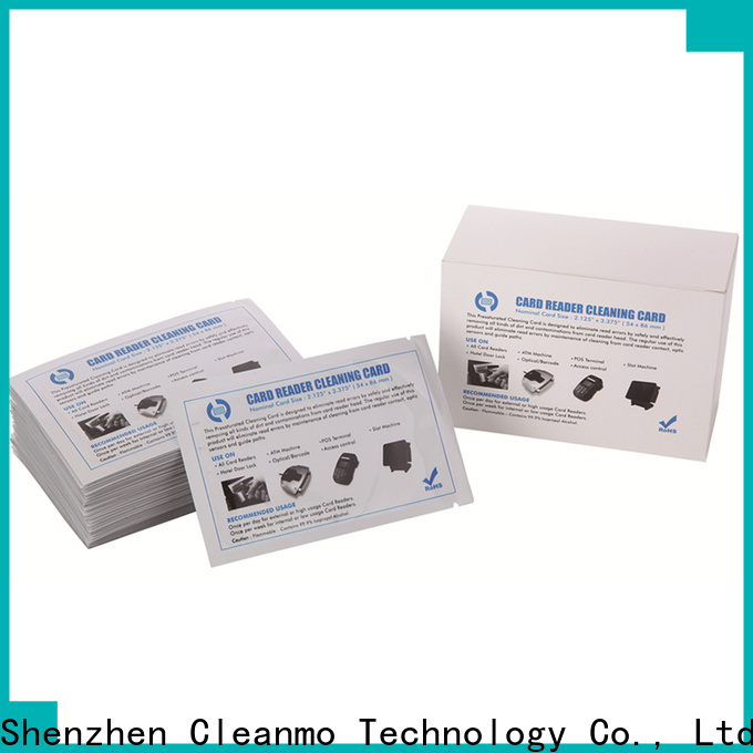 Cleanmo quick printer cleaning supplies factory price for Evolis printer 1