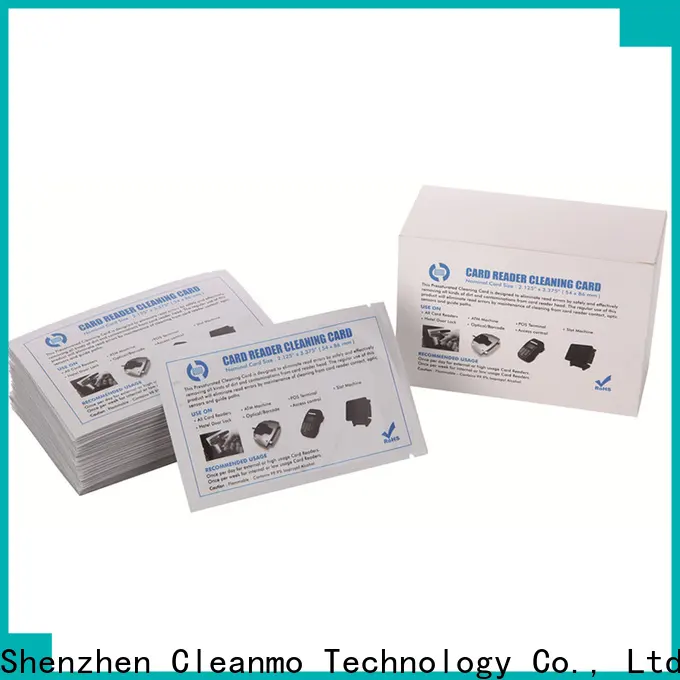 Cleanmo quick printer cleaning supplies factory price for Evolis printer 1