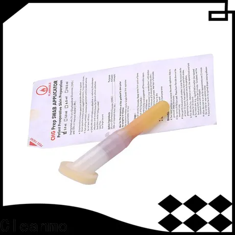 Cleanmo medical grade 100PPI open-cell polyurethane foam 2%CHG/70% IPA applicators wholesale for surgical site cleansing after suturing 1