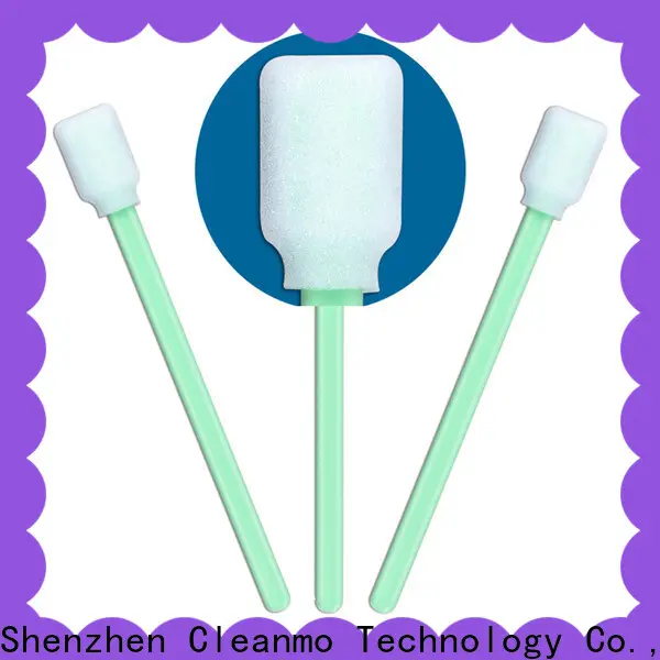 Cleanmo green handle swab stick supplier for Micro-mechanical cleaning 1