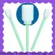 Cleanmo green handle swab stick supplier for Micro-mechanical cleaning 1