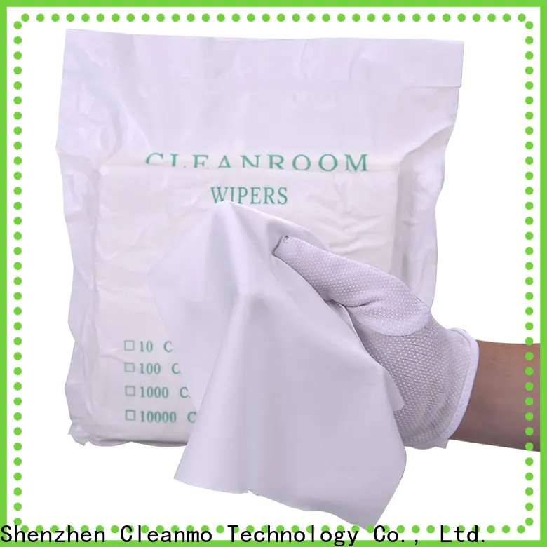 Cleanmo comfortable microfiber wipe manufacturer for chamber cleaning 1