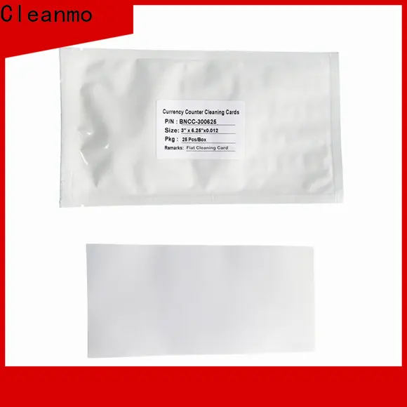 Cleanmo high quality credit card machine cleaning cards manufacturer for Banknote Counter 1