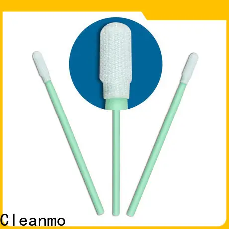 safe material esd swabs double-layer knitted polyester supplier for optical sensors 1