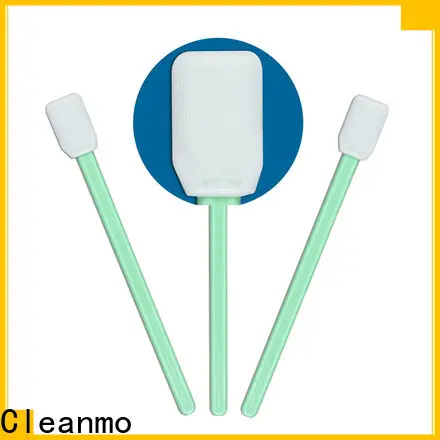 Cleanmo double layers of microfiber fabric optic cleaning swabs supplier for excess materials cleaning 1