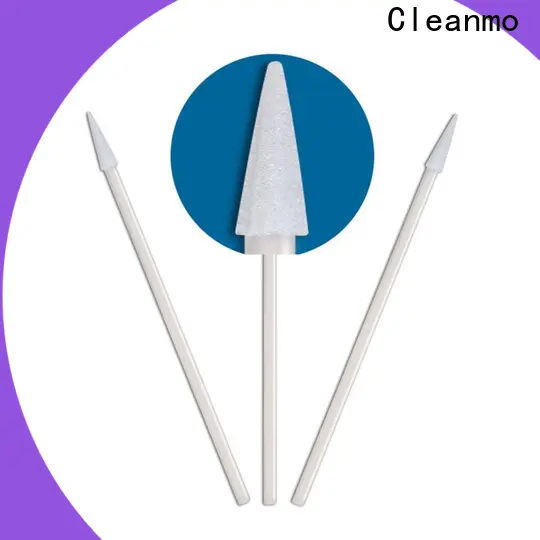 Cleanmo small ropund head lint free foam swabs supplier for general purpose cleaning 1
