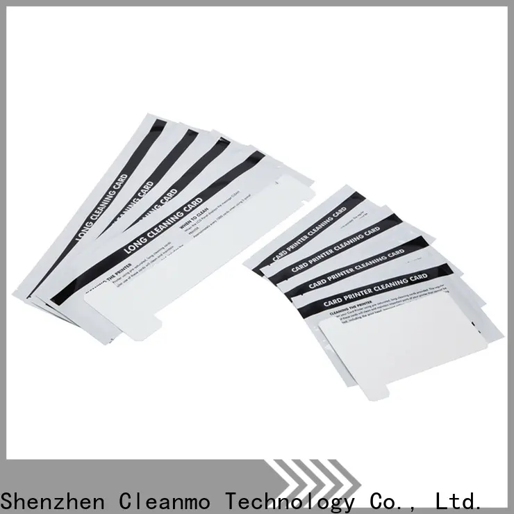 Custom zebra cleaning card blending spunlace supplier for ID card printers 1