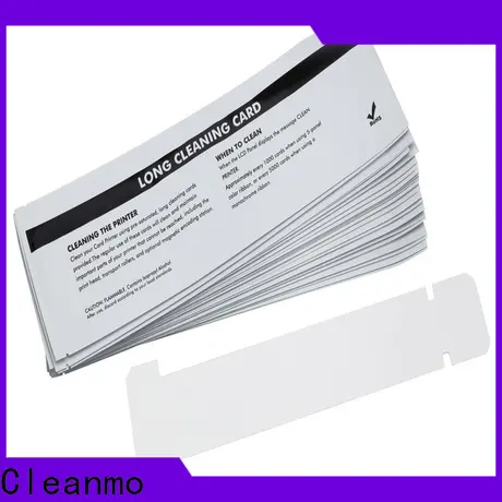 Cleanmo non woven zebra printer cleaning cards supplier for Zebra P120i printer 1