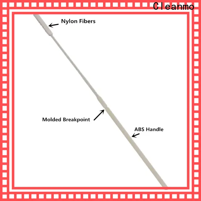 Cleanmo Cleanmo nasopharyngeal nylon flocked swab factory for hospital 1