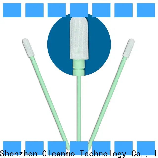 Cleanmo excellent chemical resistance clean room cotton swabs wholesale for optical sensors 1