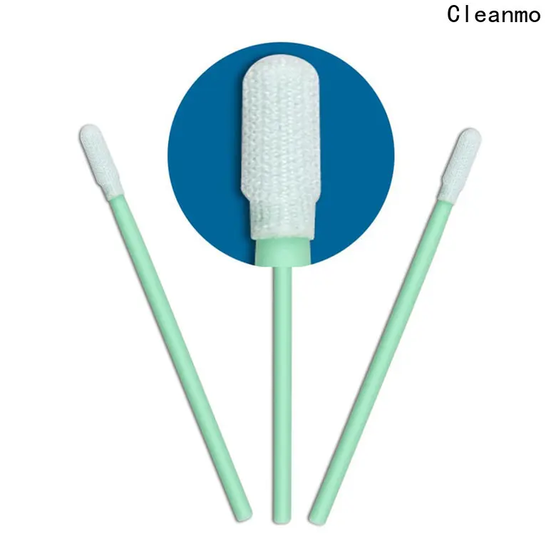 Cleanmo double-layer knitted polyester fiber optic cleaning swabs supplier for printers2 1