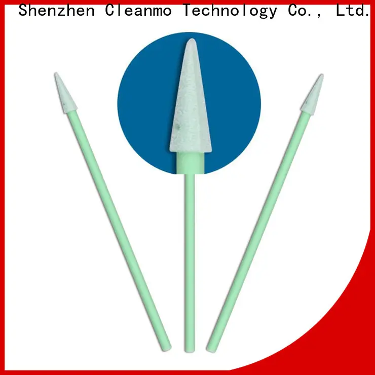 Cleanmo green handle mouth care swabs factory price for excess materials cleaning 1