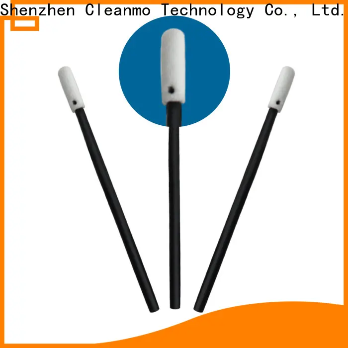 Cleanmo green handle big cotton swabs factory price for excess materials cleaning 1