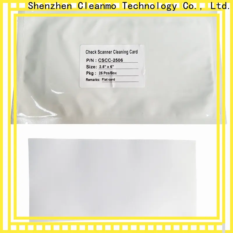 effective check reader cleaning card non woven fabric wholesale for Canon CR-55 Check Scanner 1