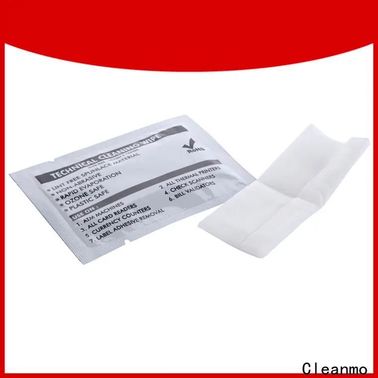 Cleanmo Non Woven Fabric printer wipes supplier for ATM/POS Terminals 1