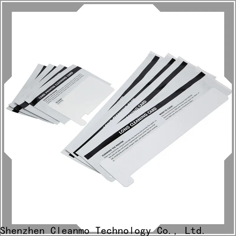 Cleanmo OEM zebra printer cleaning cards supplier for Zebra P120i printer 1