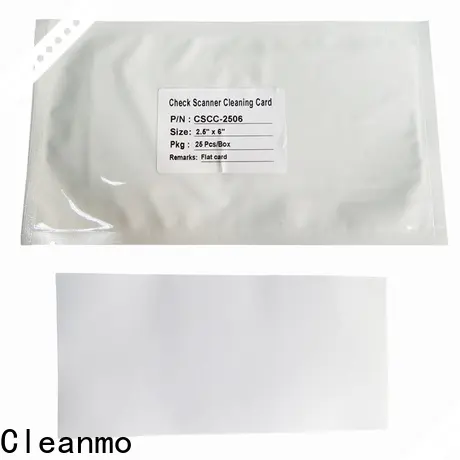 Cleanmo quick check reader cleaning card manufacturer for Canon CR-55 Check Scanner 1