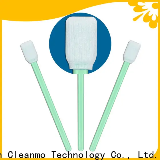 Cleanmo flexible paddle cleanroom polyester swabs supplier for general purpose cleaning 1