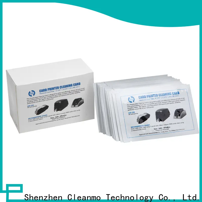 Cleanmo non woven zebra cleaners factory for Zebra P120i printer1 1
