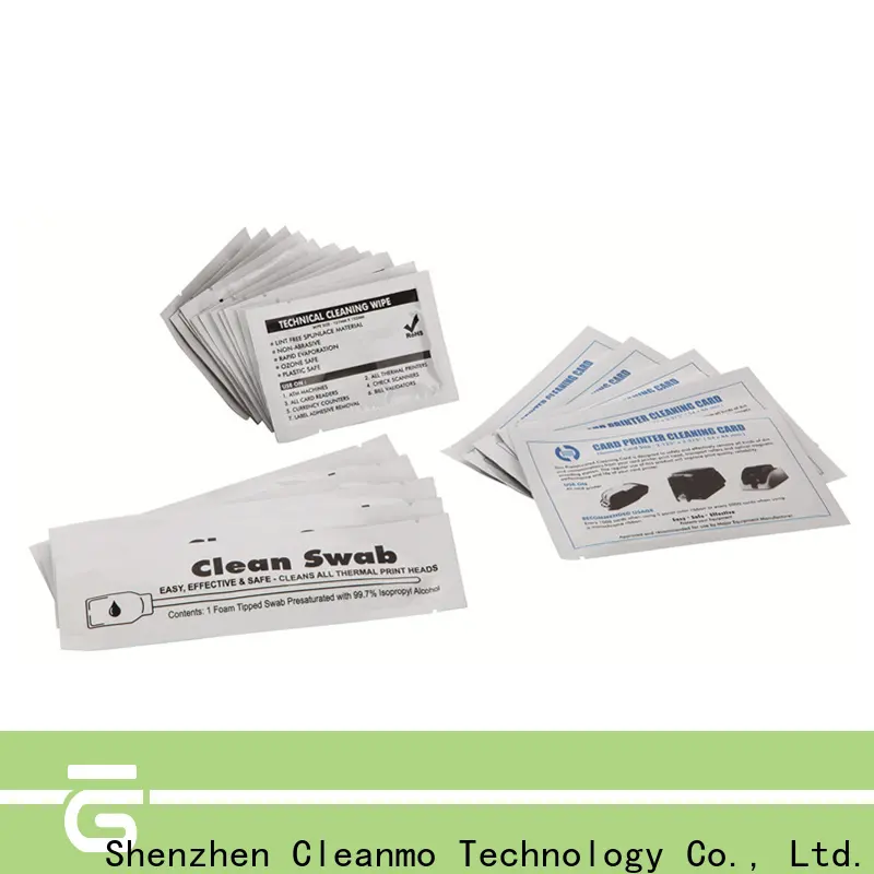 Cleanmo Electronic-grade IPA Snap Swab Evolis Cleaning cards supplier for ID card printers 1