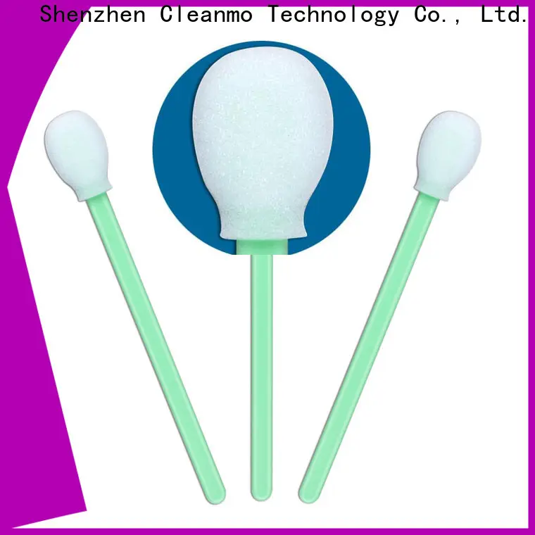 Cleanmo green handle sponge swabs factory price for general purpose cleaning 1