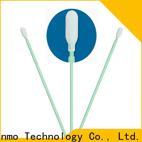 Cleanmo excellent chemical resistance cleanroom polyester swabs factory for optical sensors 1