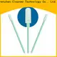 high quality knitted polyester swabs polypropylene handle supplier for optical sensors 1