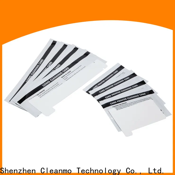 Cleanmo blending spunlace zebra cleaning card supplier for ID card printers 1