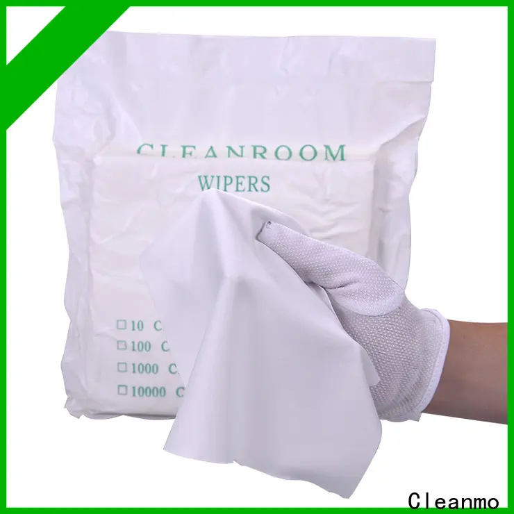 Cleanmo 30% nylon microfiber lens wipes wholesale for stainless steel surface cleaning 1