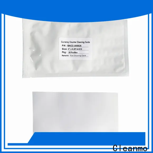 Cleanmo Spring Loaded Features credit card machine cleaning cards manufacturer for Banknote Counter 1