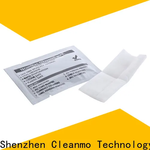 Cleanmo Custom OEM printhead wipes factory for ATM/POS Terminals 1