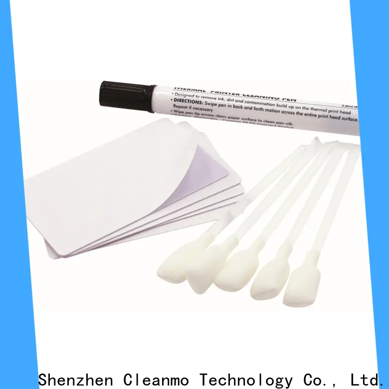 Cleanmo non woven clean card factory price for Zebra P120i printer 1