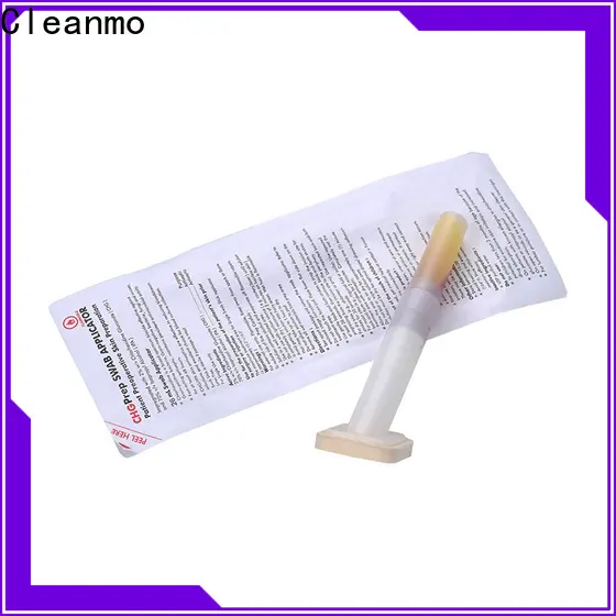 Cleanmo long plastic handle with 2% chlorhexidine gluconate Medical Sterilized applicator manufacturer for surgical site cleansing after suturing 1