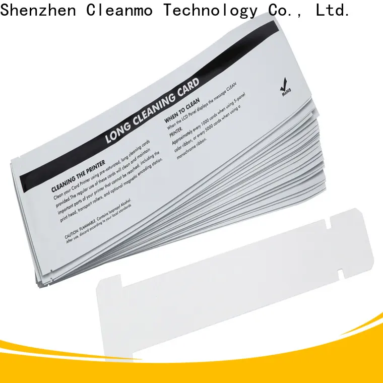 Cleanmo pvc zebra printer cleaning supplier for cleaning dirt 1