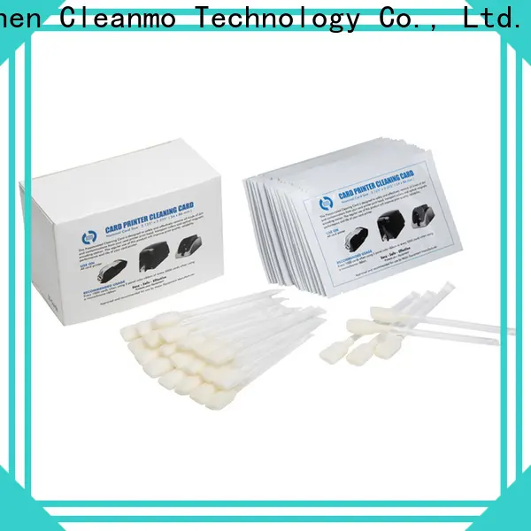 Cleanmo non woven zebra printer cleaning cards manufacturer for Zebra P120i printer 1